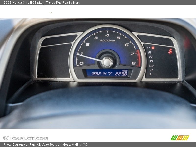 Tango Red Pearl / Ivory 2008 Honda Civic EX Sedan