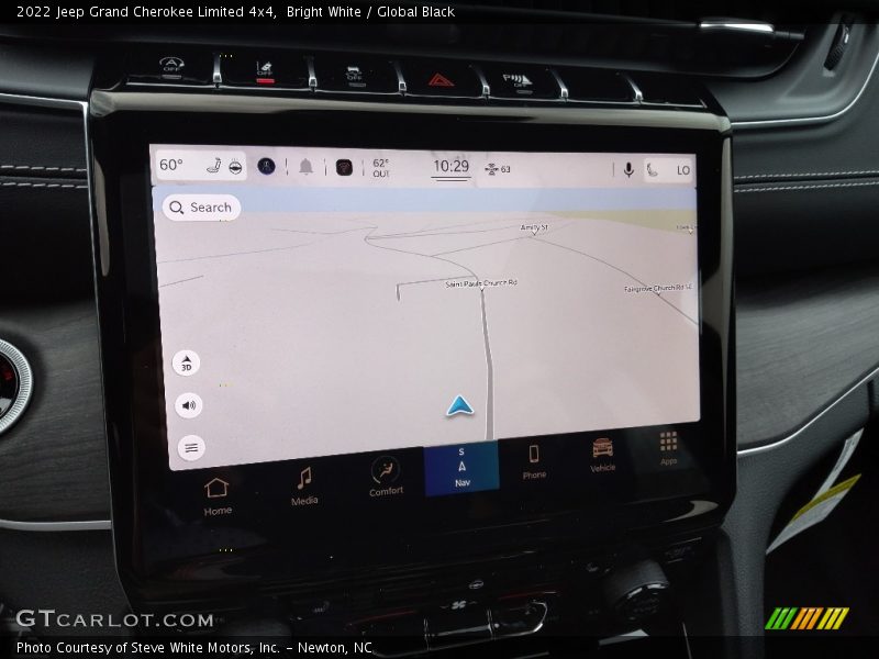 Navigation of 2022 Grand Cherokee Limited 4x4