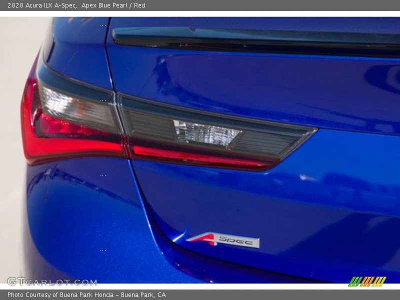 Apex Blue Pearl / Red 2020 Acura ILX A-Spec