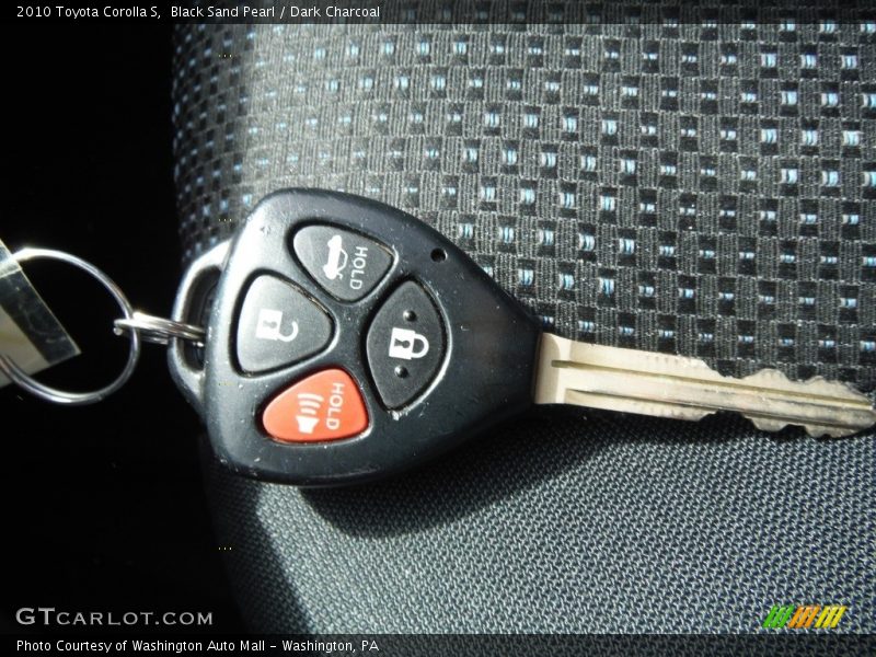 Black Sand Pearl / Dark Charcoal 2010 Toyota Corolla S
