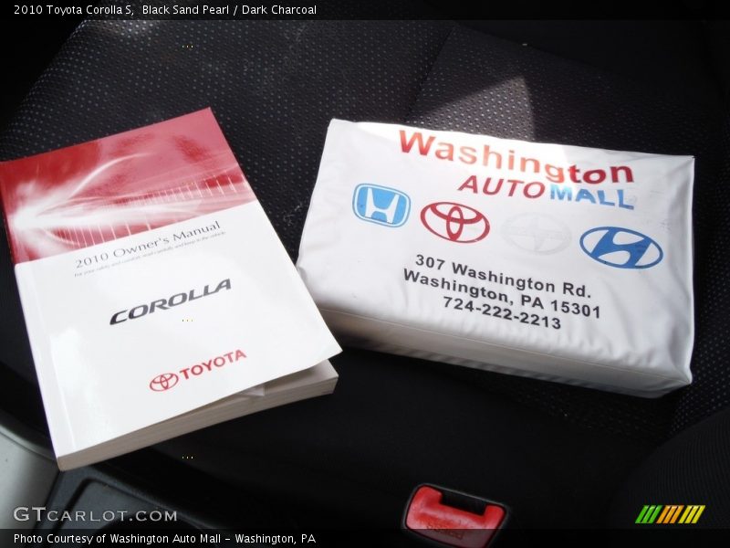 Black Sand Pearl / Dark Charcoal 2010 Toyota Corolla S