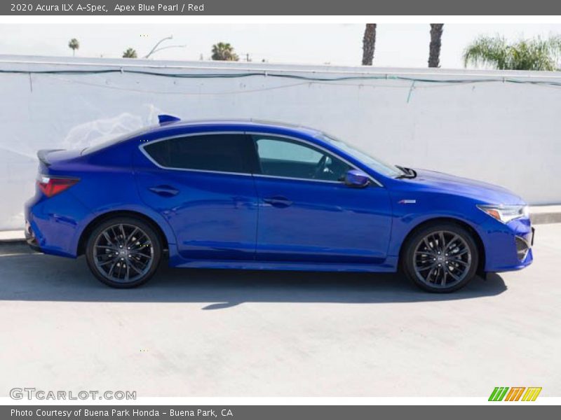 Apex Blue Pearl / Red 2020 Acura ILX A-Spec
