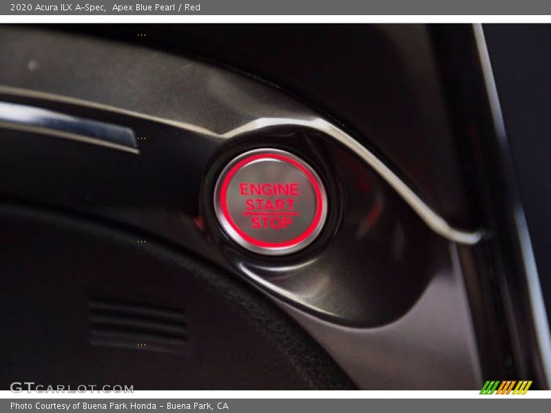 Apex Blue Pearl / Red 2020 Acura ILX A-Spec