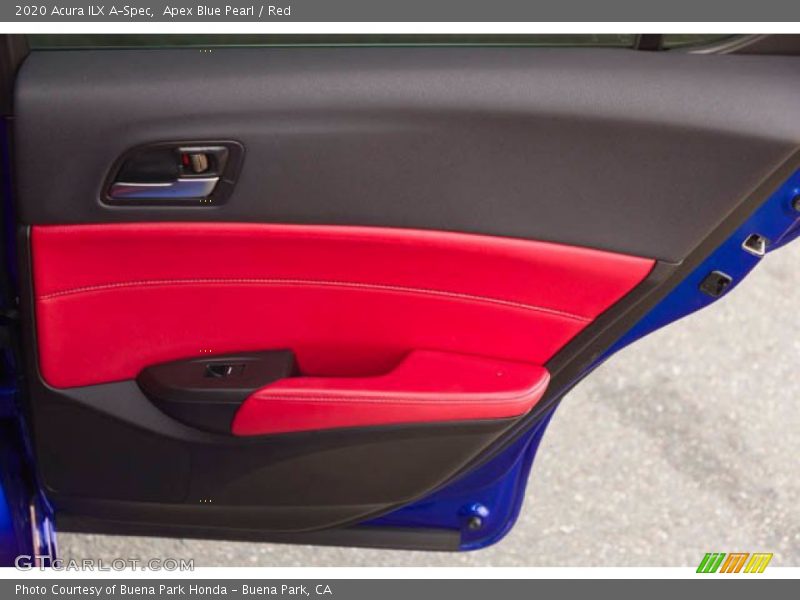 Apex Blue Pearl / Red 2020 Acura ILX A-Spec