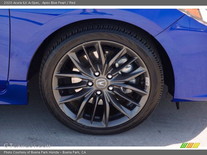 Apex Blue Pearl / Red 2020 Acura ILX A-Spec