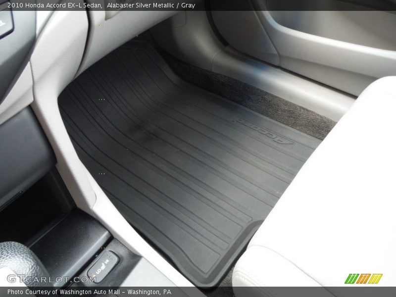 Alabaster Silver Metallic / Gray 2010 Honda Accord EX-L Sedan