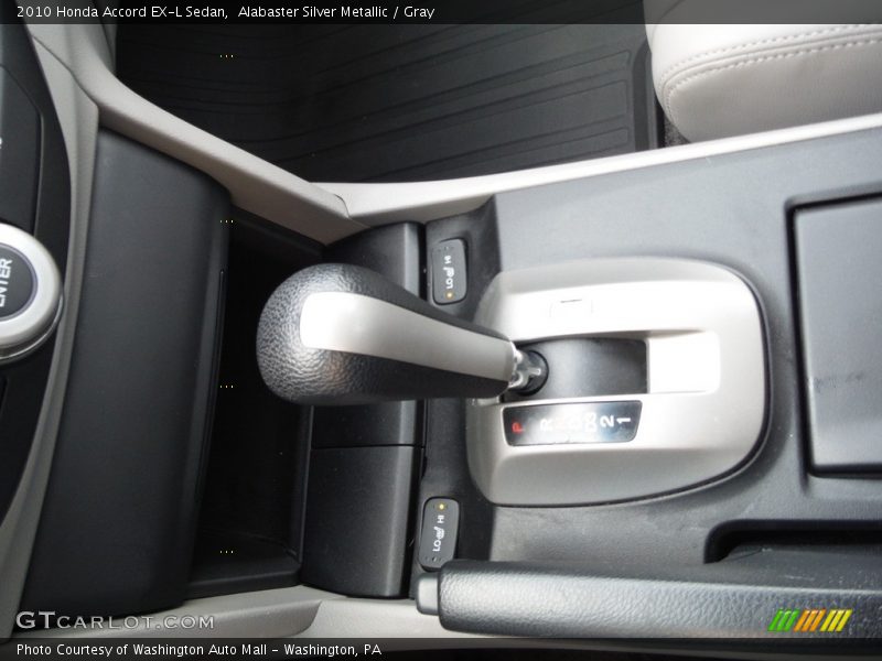 Alabaster Silver Metallic / Gray 2010 Honda Accord EX-L Sedan