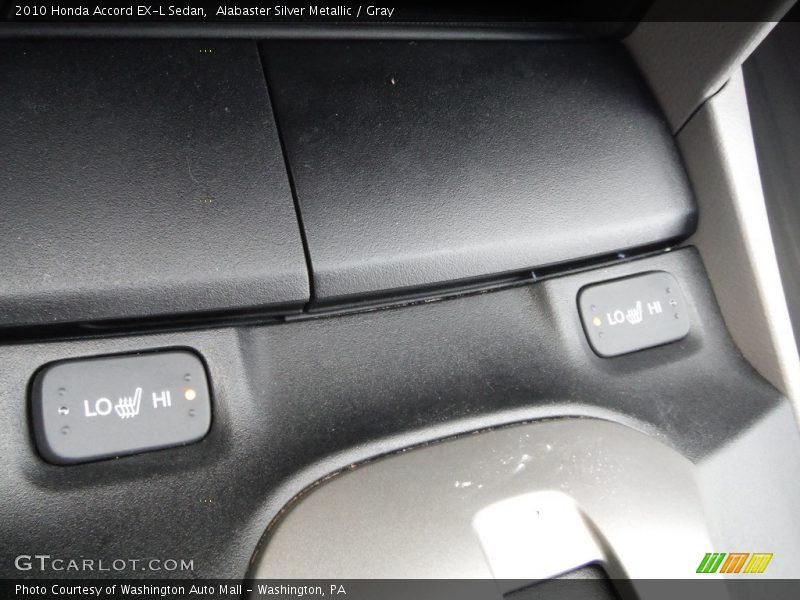 Alabaster Silver Metallic / Gray 2010 Honda Accord EX-L Sedan