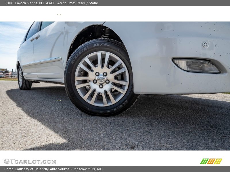 Arctic Frost Pearl / Stone 2008 Toyota Sienna XLE AWD