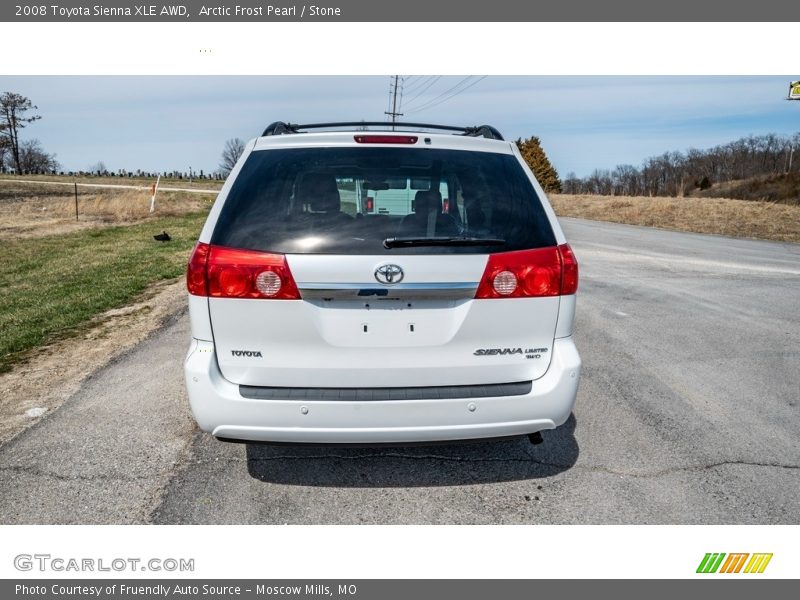 Arctic Frost Pearl / Stone 2008 Toyota Sienna XLE AWD