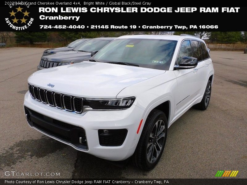 Bright White / Global Black/Steel Gray 2022 Jeep Grand Cherokee Overland 4x4