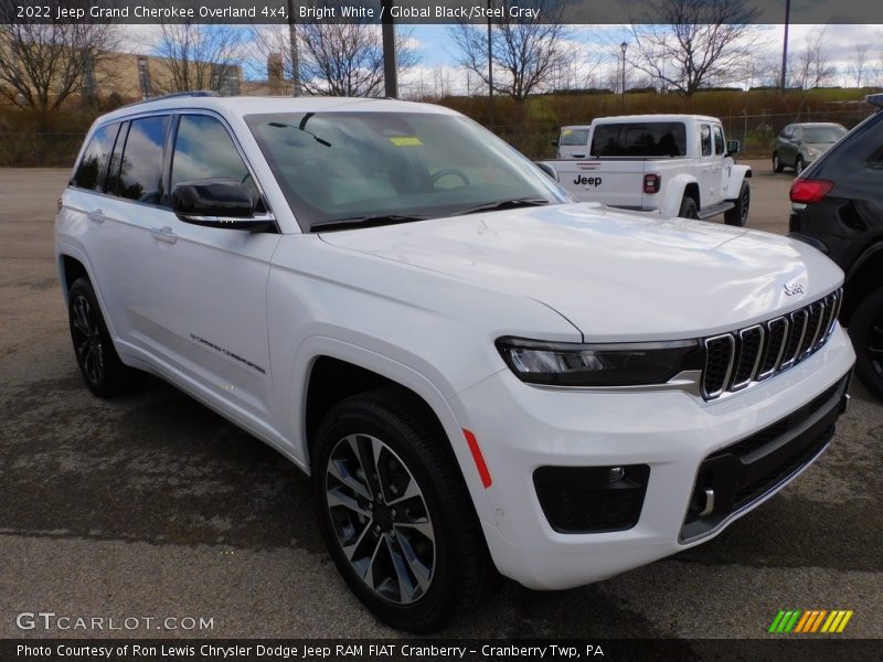 Bright White / Global Black/Steel Gray 2022 Jeep Grand Cherokee Overland 4x4
