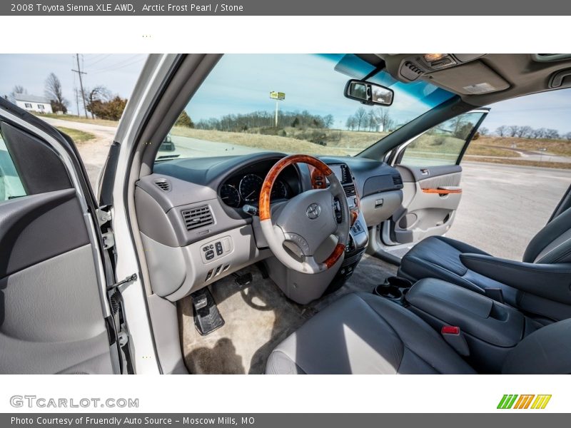 Arctic Frost Pearl / Stone 2008 Toyota Sienna XLE AWD