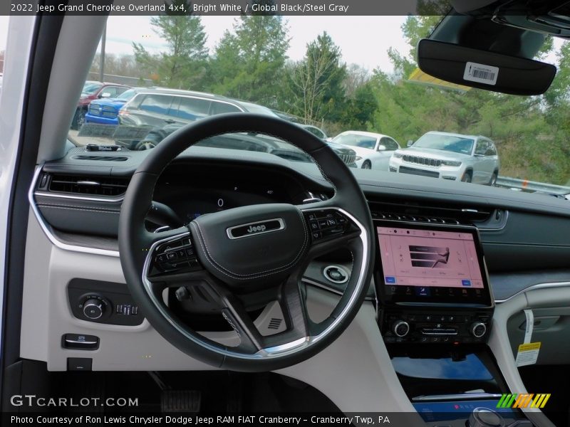 Bright White / Global Black/Steel Gray 2022 Jeep Grand Cherokee Overland 4x4