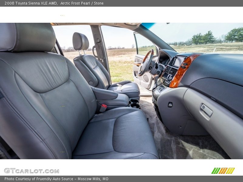 Arctic Frost Pearl / Stone 2008 Toyota Sienna XLE AWD