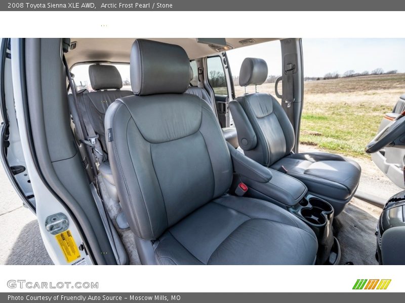 Arctic Frost Pearl / Stone 2008 Toyota Sienna XLE AWD