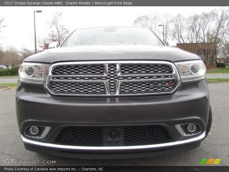 Granite Metallic / Black/Light Frost Beige 2017 Dodge Durango Citadel AWD