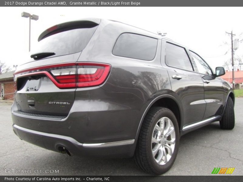 Granite Metallic / Black/Light Frost Beige 2017 Dodge Durango Citadel AWD