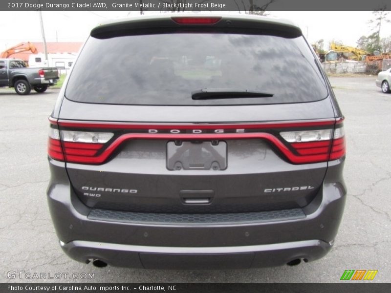 Granite Metallic / Black/Light Frost Beige 2017 Dodge Durango Citadel AWD