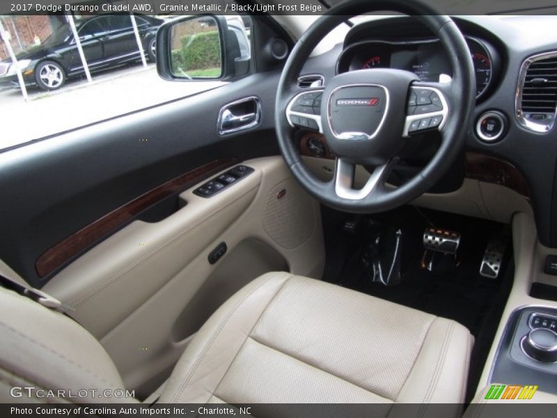 Front Seat of 2017 Durango Citadel AWD