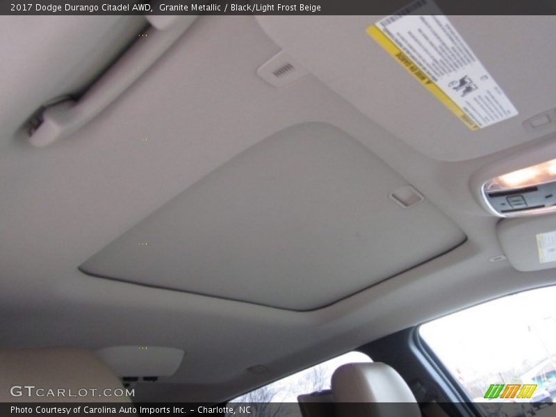 Granite Metallic / Black/Light Frost Beige 2017 Dodge Durango Citadel AWD