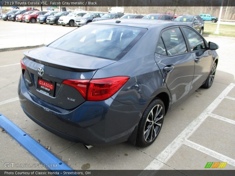 Falcon Gray metallic / Black 2019 Toyota Corolla XSE