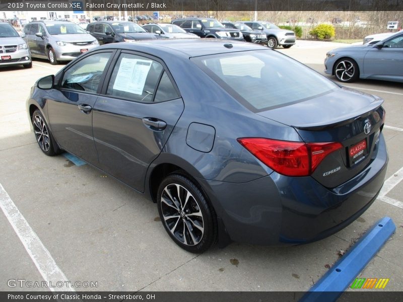 Falcon Gray metallic / Black 2019 Toyota Corolla XSE