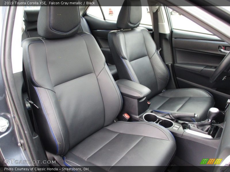 Falcon Gray metallic / Black 2019 Toyota Corolla XSE