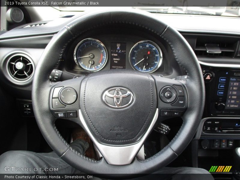 Falcon Gray metallic / Black 2019 Toyota Corolla XSE