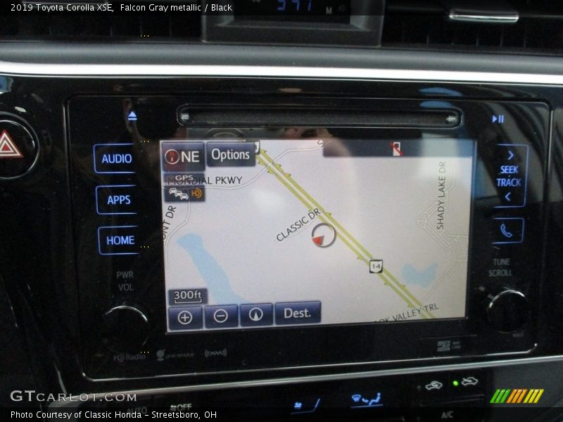 Falcon Gray metallic / Black 2019 Toyota Corolla XSE