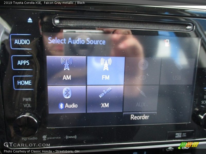 Falcon Gray metallic / Black 2019 Toyota Corolla XSE