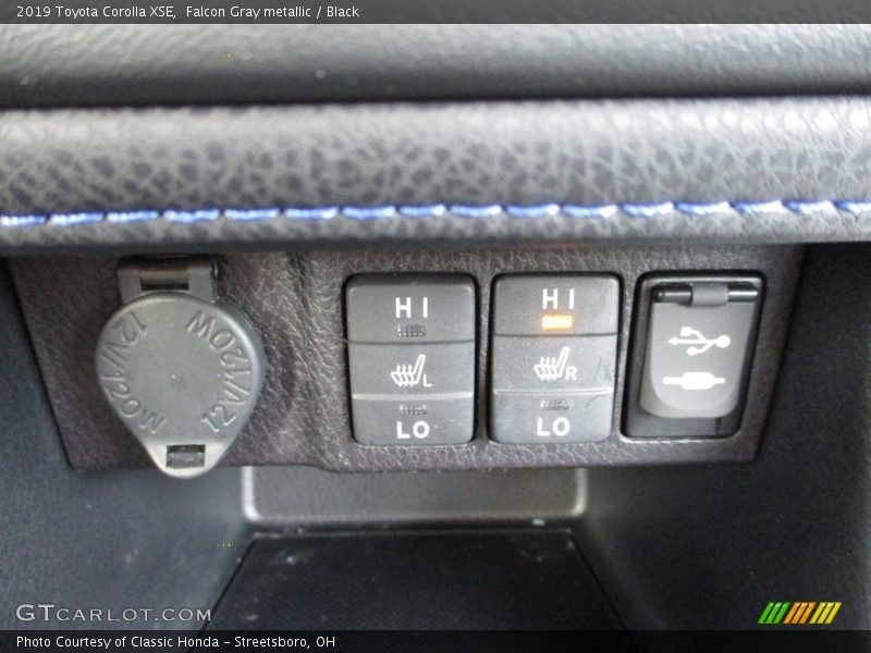 Falcon Gray metallic / Black 2019 Toyota Corolla XSE