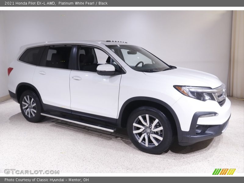  2021 Pilot EX-L AWD Platinum White Pearl