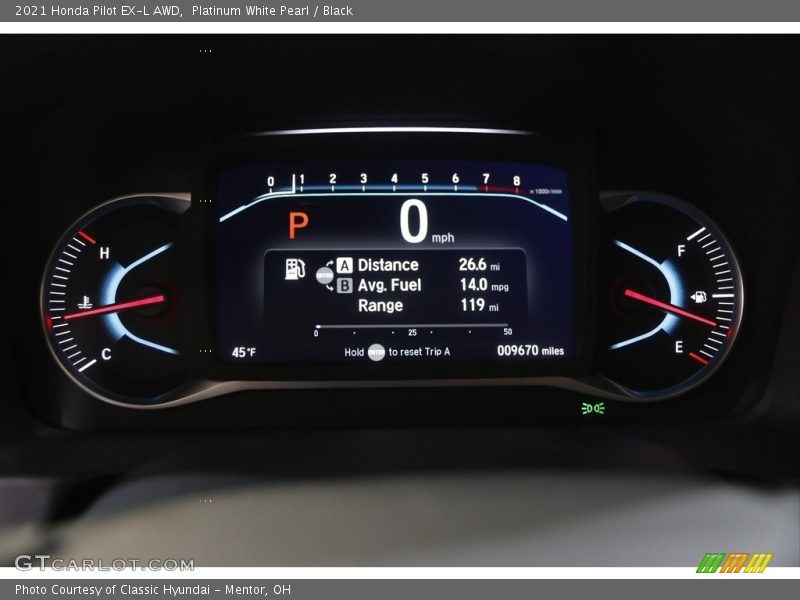  2021 Pilot EX-L AWD EX-L AWD Gauges