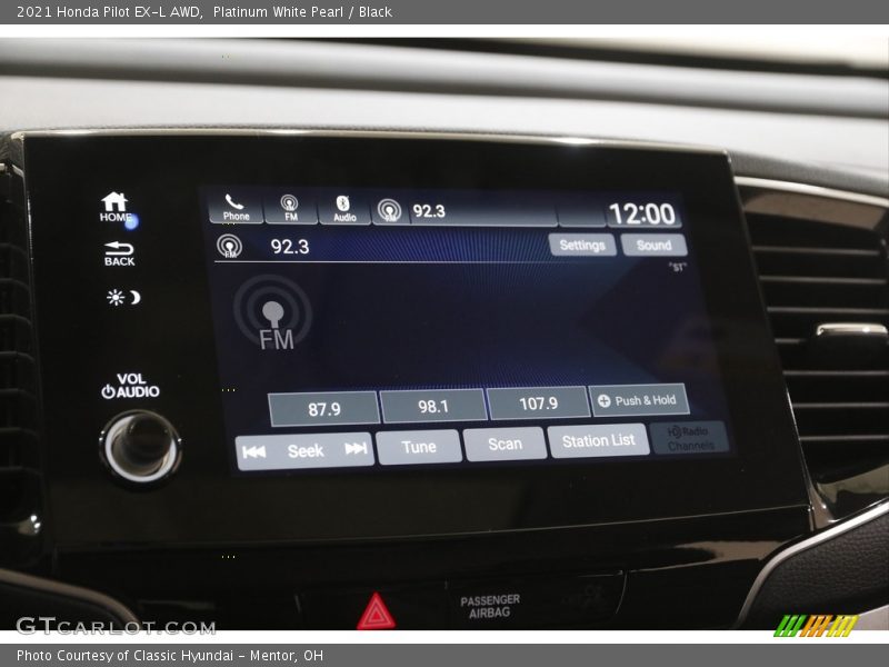 Audio System of 2021 Pilot EX-L AWD