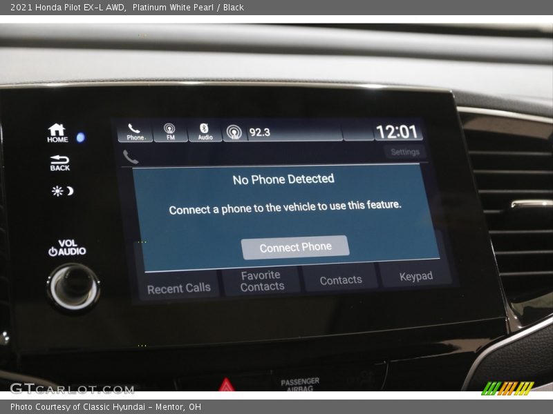 Platinum White Pearl / Black 2021 Honda Pilot EX-L AWD