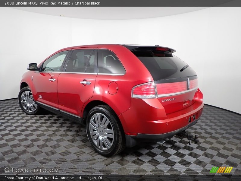 Vivid Red Metallic / Charcoal Black 2008 Lincoln MKX