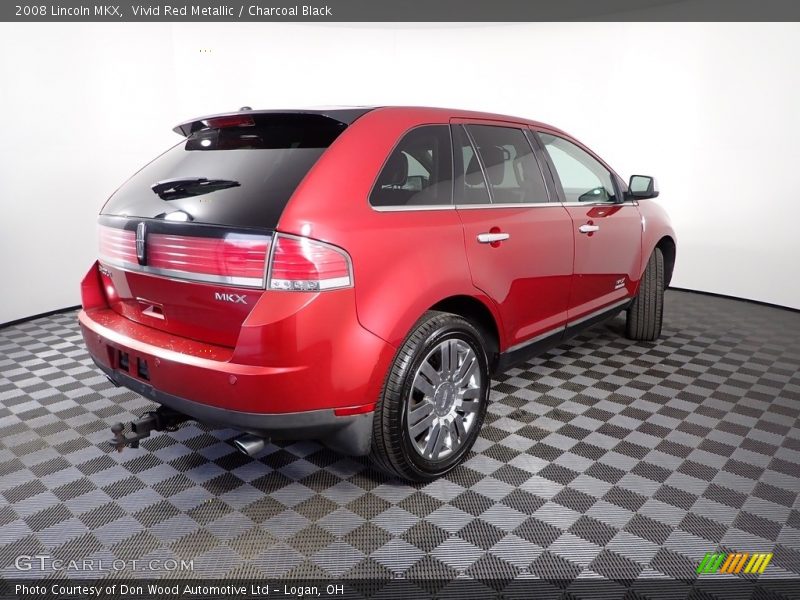 Vivid Red Metallic / Charcoal Black 2008 Lincoln MKX