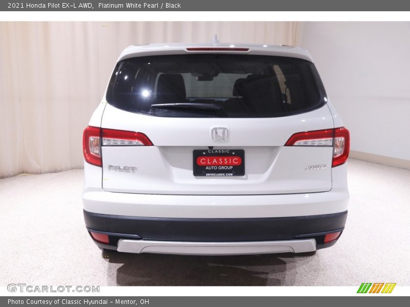 Platinum White Pearl / Black 2021 Honda Pilot EX-L AWD