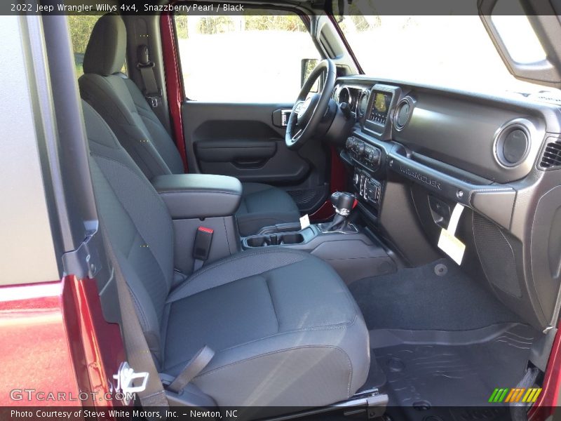 Front Seat of 2022 Wrangler Willys 4x4