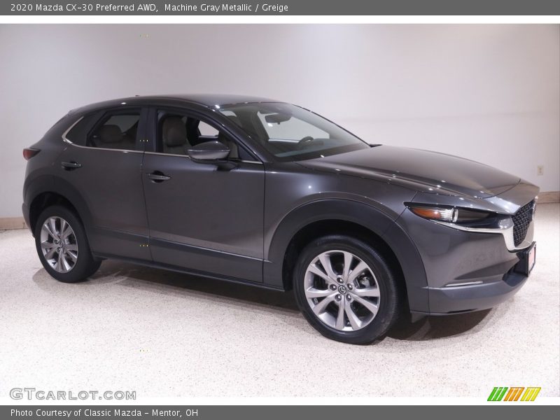 Machine Gray Metallic / Greige 2020 Mazda CX-30 Preferred AWD