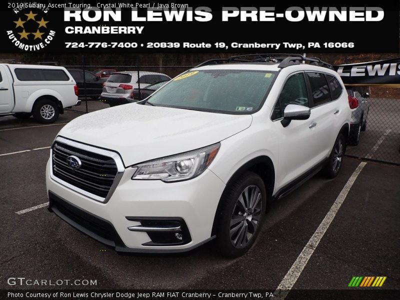 Crystal White Pearl / Java Brown 2019 Subaru Ascent Touring