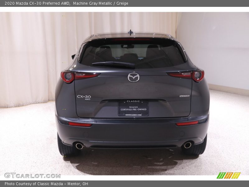 Machine Gray Metallic / Greige 2020 Mazda CX-30 Preferred AWD