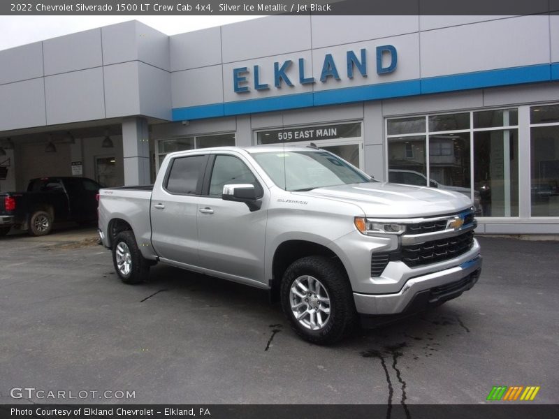 Silver Ice Metallic / Jet Black 2022 Chevrolet Silverado 1500 LT Crew Cab 4x4