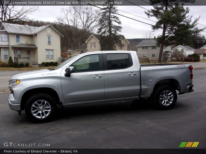 Silver Ice Metallic / Jet Black 2022 Chevrolet Silverado 1500 LT Crew Cab 4x4