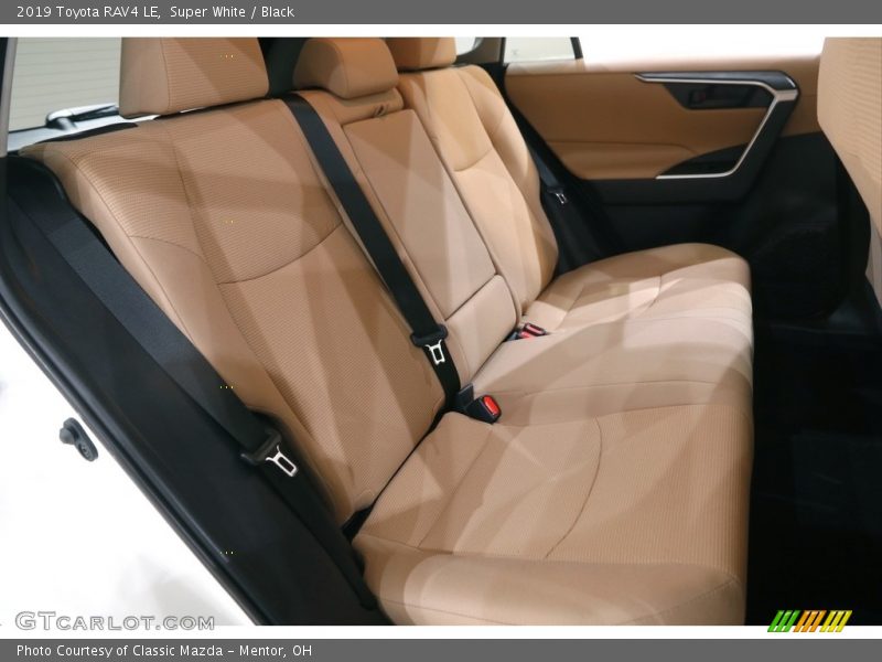 Super White / Black 2019 Toyota RAV4 LE