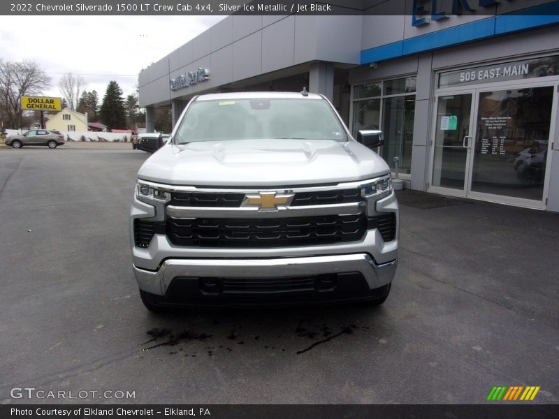 Silver Ice Metallic / Jet Black 2022 Chevrolet Silverado 1500 LT Crew Cab 4x4