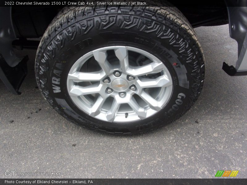 Silver Ice Metallic / Jet Black 2022 Chevrolet Silverado 1500 LT Crew Cab 4x4