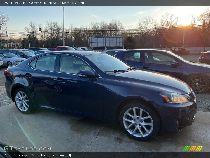 Deep Sea Blue Mica / Ecru 2011 Lexus IS 250 AWD