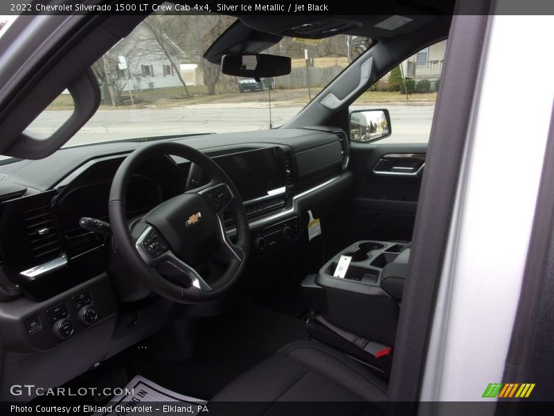 Silver Ice Metallic / Jet Black 2022 Chevrolet Silverado 1500 LT Crew Cab 4x4